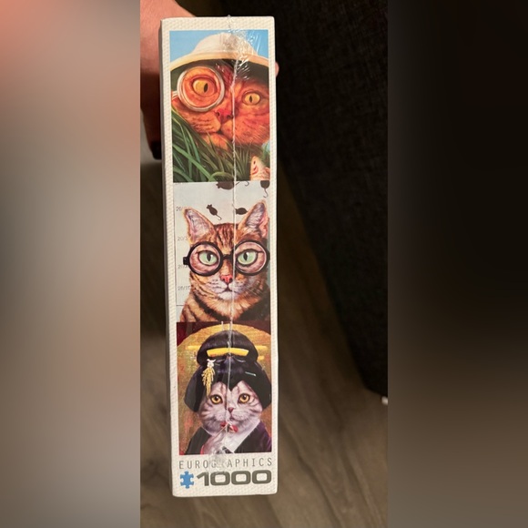 New in Sealed Box Lucia Heffernan Funny Cats 1000 Piece Puzzle by Eurographics - Picture 4 of 7